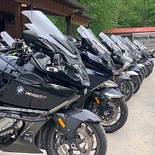 2019_05_0121 Bike group photographs, K1600 Tame the Dragon, Ironhorse Motorcycle Lodge, Stecoah, North Carolina, May 2019