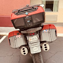 2024_04_0194 KBiK after first day's ride at the motel, Tuscaloosa, Alabama, April 2024