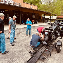 2024_04_0201 First arrivals for the 2024 TTD, Iron Horse Motorcycle Lodge, Stecoah, North Carolina, April 2024