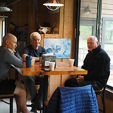 2024_05_0002 Breakfast on the first day, 2024 BMW TTD, Iron Horse Motorcycle Lodge, Stecoah, North Carolina, May 2024