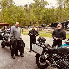 2024_05_0004 Ready to ride on the first day, 2024 BMW TTD, Iron Horse Motorcycle Lodge, Stecoah, North Carolina, May 2024