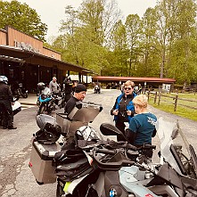 2024_05_0005 Ready to ride on the first day, 2024 BMW TTD, Iron Horse Motorcycle Lodge, Stecoah, North Carolina, May 2024