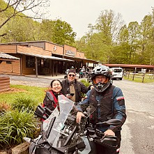 2024_05_0006 Ready to ride on the first day, 2024 BMW TTD, Iron Horse Motorcycle Lodge, Stecoah, North Carolina, May 2024