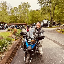 2024_05_0007 Ready to ride on the first day, 2024 BMW TTD, Iron Horse Motorcycle Lodge, Stecoah, North Carolina, May 2024