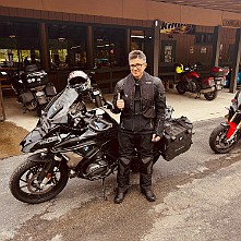 2024_05_0009 Ready to ride on the first day, 2024 BMW TTD, Iron Horse Motorcycle Lodge, Stecoah, North Carolina, May 2024