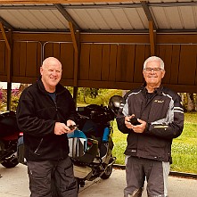 2024_05_0011 Ready to ride on the first day, 2024 BMW TTD, Iron Horse Motorcycle Lodge, Stecoah, North Carolina, May 2024