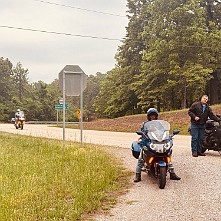 2024_05_0319 Rest break after riding Push Mountain, Harriet, Arkansas, May 2024