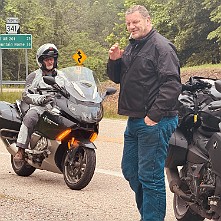 2024_05_0320 Rest break after riding Push Mountain, Harriet, Arkansas, May 2024