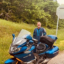 2024_05_0323 Rest break after riding Push Mountain, Harriet, Arkansas, May 2024