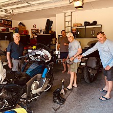 2024_05_0347 Working on the bikes in Steve's Garage, Kansas City, Missouri, May 2024