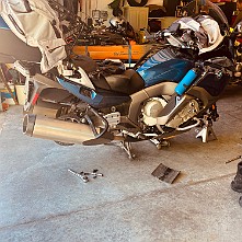 2024_05_0350 Working on the bikes in Steve's Garage, Kansas City, Missouri, May 2024