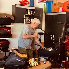 2024_05_0354 Working on the bikes in Steve's Garage, Kansas City, Missouri, May 2024