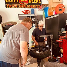 2024_05_0355 Working on the bikes in Steve's Garage, Kansas City, Missouri, May 2024