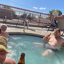 2024_05_0608 Cooling off in the pool, Hurricane, Utah May 2024