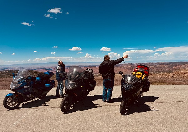 Cortez, Colorado to Blanding, Utah Leaving Cortez we rode north to Dove Creek and then to CO 141 down to Naturita. Jim decided to make sure 141 was a...